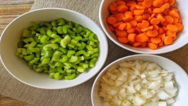 plate with vegetables